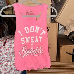 Pink Graphic Tank Top